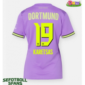 Borussia Dortmund Konstantinos Karetsas #19 Tredje Tröja Kvinnor 2026-27 Kortärmad